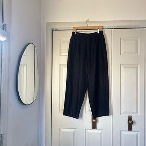Hot Cotton Linen Elastic Waist Relaxed Pants